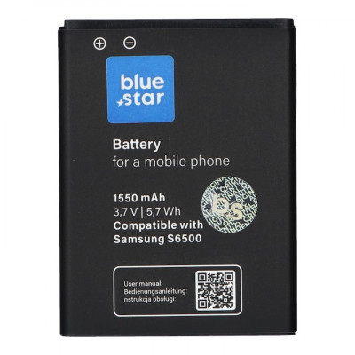Baterie telefon, Blue Star, 1400 m/Ah, Li-Ion, Pentru Samsung Galaxy Mini 2/Galaxy Young/ Galaxy Ace Plus, Negru foto
