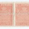 *Romania, lot 1025 cu 2 dipticuri fiscale de impozite, 1943, pereche orizontzla, MNH