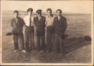 HST M322 Poză piloți rom&amp;acirc;ni aviație 1954 T&amp;acirc;rgu Mureș foto