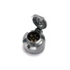 Priza Remorca Aluminiu 7 Pini Universala Amio 12V Negru
