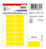 Etichete Autoadezive Color, 19 X 40 Mm, 70 Buc/set, Tanex - Galben Fluorescent