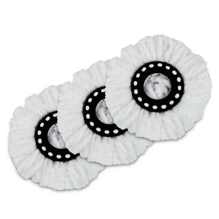 Set 3 rezerve mop microfibra ESPERANZA EHS006, alb