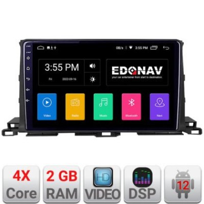 Navigatie Toyota Highlander 2013-2018 Android radio gps internet 2+32 KIT-highlander13+EDT-E210 CarStore Technology foto