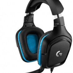 Casti Gaming Logitech G432, Surround 7.1, Multiplatforma, Microfon (Albastru)