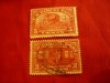2 Timbre de colet SUA 1912 : 3C si 5C stampilate, Stampilat