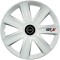 Set 4 Capace Roti GTX Alb R15, Compatibil Cu Nissan Nou