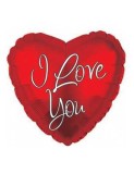 Balon Folie Inima Rosie I LOVE YOU 45 cm