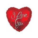 Balon Folie Inima Rosie I LOVE YOU 45 cm