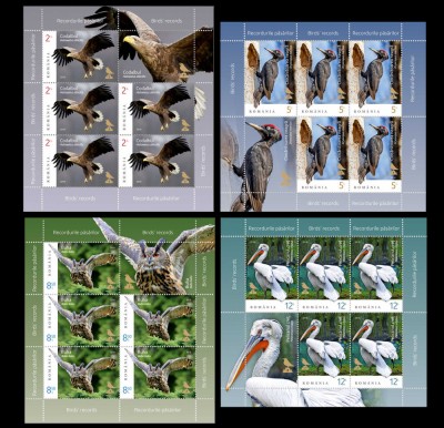 ✅RO 2018 ,LP 2214c &amp;quot;Recordurile pasarilor&amp;quot; , mcoali de 5M+1V , MNH foto