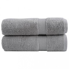 vidaXL Prosoape de m&acirc;ini premium SOLUND 2 buc gri 50x100cm 600gsm