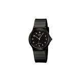 Cumpara ieftin Ceas Unisex Casio MQ-24-1BLDF, Quartz, Analogic, Negru, Plastic, 27mm, Sport, Rezistent la apa 5ATM