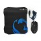 Set Mouse Gaming cu fir Mouse Pad, 1600 DPI, 6 butoane, Nedis