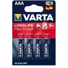 Baterie Varta Long Life Max Power AAA R3 1,5V alcalina set 4 buc.