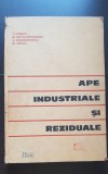 Ape industriale și reziduale - T. Ionescu, M. Boltuș-Goruneanu