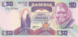 Bancnota Zambia 50 Kwacha (1988) - P28 UNC