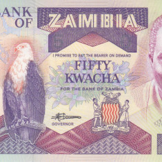 Bancnota Zambia 50 Kwacha (1988) - P28 UNC