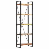 Cumpara ieftin Biblioteca cu 5 rafturi, 60 x 30 x 180 cm, lemn masiv reciclat