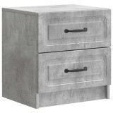 vidaXL Dulap de noapte Gri Beton 43 x 34,5 x 44,5 cm Lemn prelucrat 895681