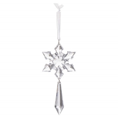 Ornament pentru bradul de Craciun, Plastic/Acril, 12.5m, Argintiu foto