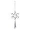 Ornament pentru bradul de Craciun, Plastic/Acril, 12.5m, Argintiu