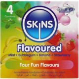 Prezervative SKINS Multi For Fun Flavours, 4 buc.