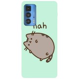 Husa compatibila cu Motorola G20 model Nah Pusheen cat, Silicon, TPU, Viceversa, Transparent, Carcasa
