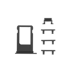 Suport SIM Si Butoane iPhone 8 / SE 2020 Negru