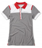 Tricou Polo Dama Oe Bmw Golfsport Gri / Alb / Rosu Marime XL 80142460932