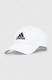 Adidas șapcă de baseball din bumbac culoarea alb, cu imprimeu IB3243