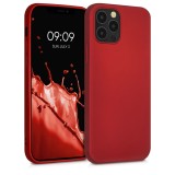 Husa pentru iPhone 12 / iPhone 12 Pro, Silicon, Rosu, 56114.36