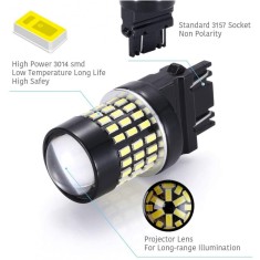Set de 2 becuri led soclu 3156 Xentech Light 60 smd 4014 Canbus