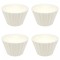 Set boluri, 4 piese, 125 ml, Plastic, Alb