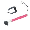 Brat telescopic cu filet universal 1 4 si suport reglabil pentru telefon - Roz, Oem
