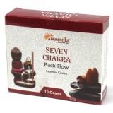 CONURI CU FUMIGARE INVERSĂ PENTRU AROMATERAPIE - 7 CHAKRE