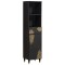 Set dulap baie 3 buc. Negru Lemn de mango solid - 5