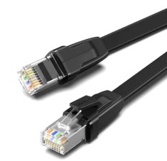 PATCH CORD U/FTP Ugreen Cat8, &quot;NW134&quot; fire din cupru, flat cable, viteza maxima 40 Gbps, 1m, negru &quot;10980&quot; (timbru verde 0.18 lei) - 6957303819805