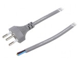 Cablu 3x1mm&sup2; SEV-1011 mufă PVC 5m gri 10A 250V
