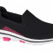 Pantofi pentru adidași Skechers Go Walk 5 Clearly Comfy 302027L-BKPK negru