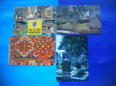 HOPCT LOT 2579 TRADITII IN -JUD-MARAMURES-4 CARTI POSTALE-NECIRCULATE