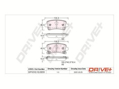 Dr!ve+ DP1010.10.0099 set placute frana,frana disc