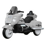 Motocicleta electrica pentru copii Chopper Royce, 80W 12V, telecomanda, bluetooth, culoare alba