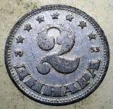 1.659 YUGOSLAVIA JUGOSLAVIA IUGOSLAVIA 2 DINARA DINARI 1953