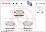 BREMBO P 30 112 PRIME LINE set placute frana,frana disc