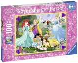 Cumpara ieftin PUZZLE PRINTESELE DISNEY IN GRADINA, 100 PIESE, Ravensburger