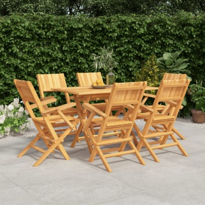 Gossi set mobilier de gradina, 7 piese, lemn masiv de tec foto