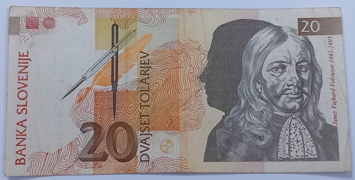 Slovenia, 20 Tolarjev 1992