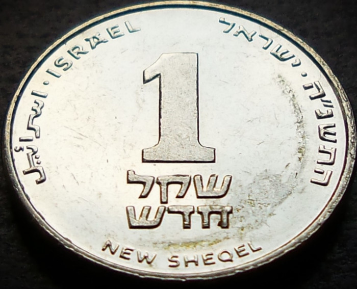 Moneda 1 New Sheqel - ISRAEL, anul 1995 * cod 252 - Monetaria Utrecht