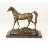 Cal arab-statueta din bronz pe un soclu din marmura XT-64, Animale