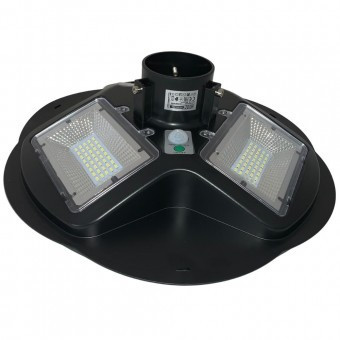 Lampa solara Horoz Combat 150W, Li-Ion, 1400 lm, senzor de miscare, IP65, 6400K, Telecomanda foto