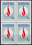 Cumpara ieftin ✅ RO 1968 LP 671 " Anul Internaţional al Drepturilor Omului " , serie in bloc de 4 , MNH